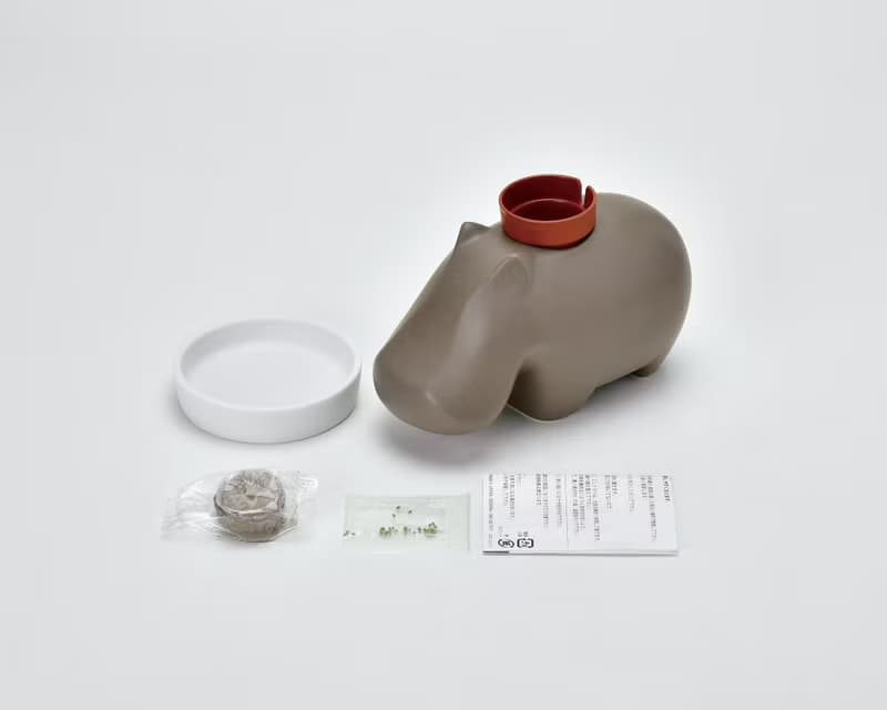 聖新陶芸hippoplant瀨戶燒河馬陶盆種植組(二色)