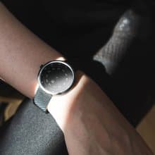 Shadow 34mm 黑色意大利皮帶 瑞士機芯 藍寶石防花玻璃