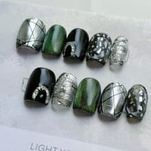 暗夜極光甲片 /穿戴甲/訂製美甲貼片 NA94