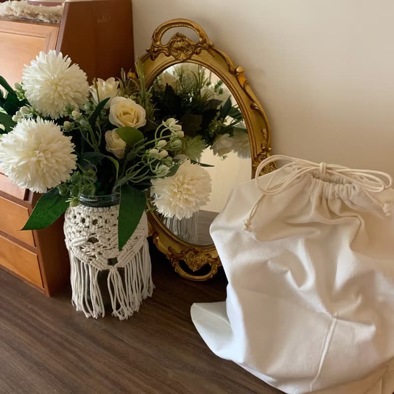 Macrame 手工 法式 優雅 編織 手提包 l 附內裡袋