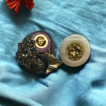 【元瀧伏流水】復古水系手作 / 復古首飾 / 獨特苔蘚系耳環耳飾