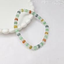 多彩算盤翡翠手串 手珠 珠串 | 天然緬甸玉A貨翡翠