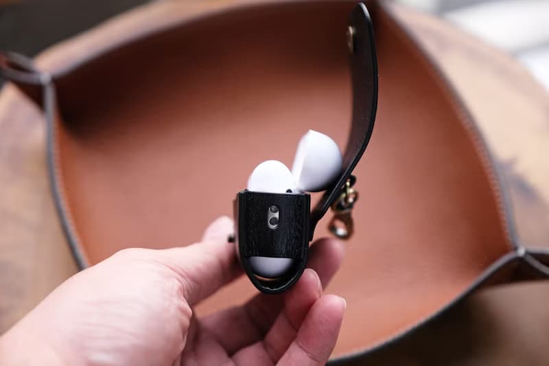 Airpods Pro / Airpods Pro 2 真皮保護套 - 黑色