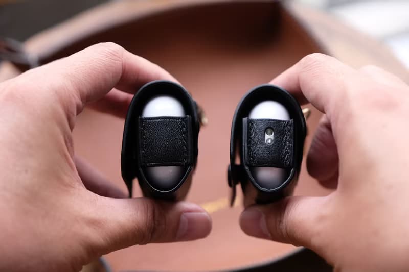 Airpods Pro / Airpods Pro 2 真皮保護套 - 黑色