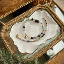 -靈魂伴侶-天然水晶手鏈/黃銅手鍊