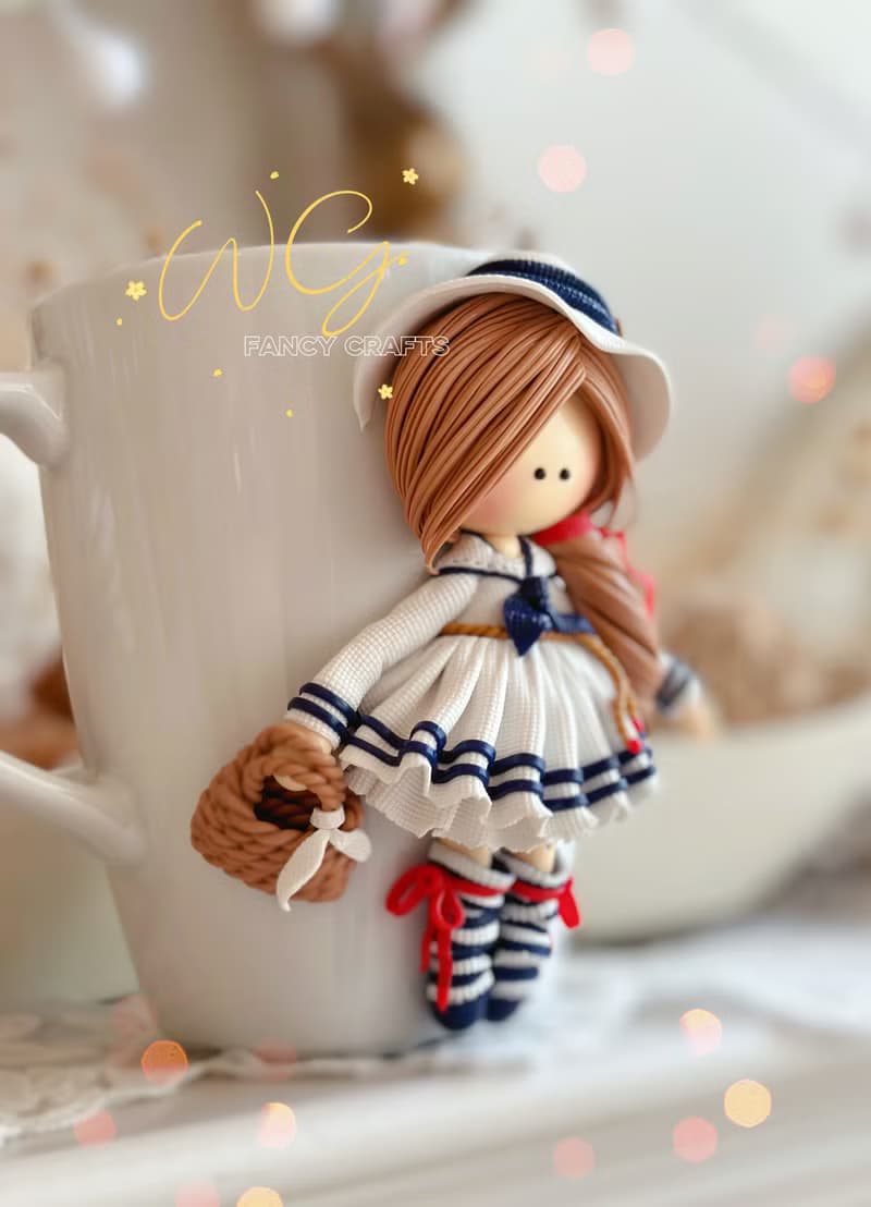 Doll Mug Handmade