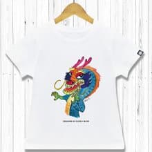 STATELYWORK 厭世生肖-龍-男女童裝白T恤