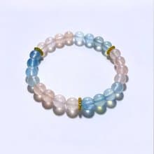 寶石系 天然礦石 冰透摩根石 7.6 mm 手鍊