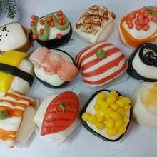 壽司饅頭 收涎饅頭 幼稚園 慶生 生日饅頭 牛奶饅頭 造型饅頭