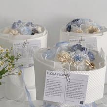 Flora Flower韓系乾燥永生花束-薄荷色的週日