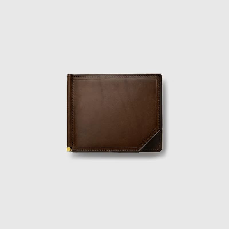 【福利商品】日本豐岡鞄 4U錢夾 深棕色 微瑕商品出清