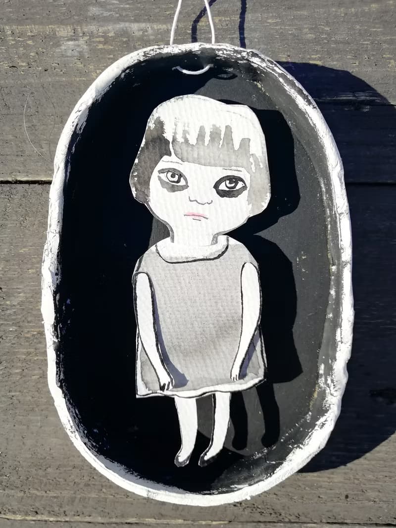 Illustration in a frame for home decoration