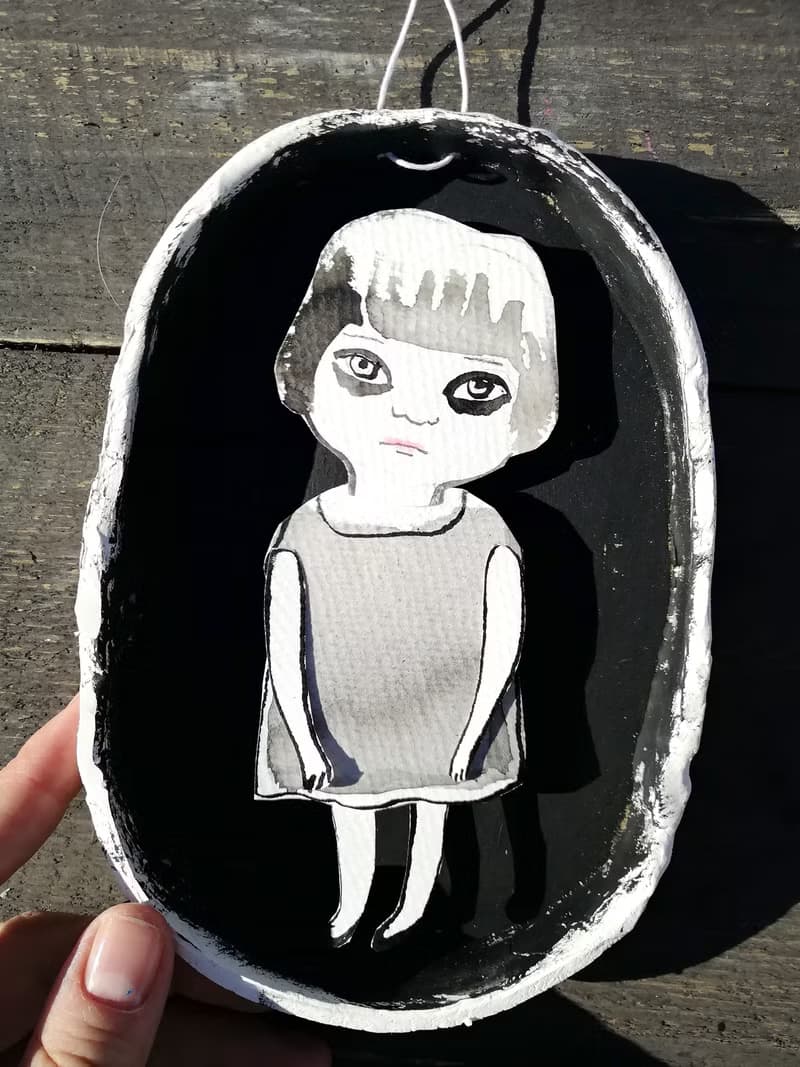 Illustration in a frame for home decoration