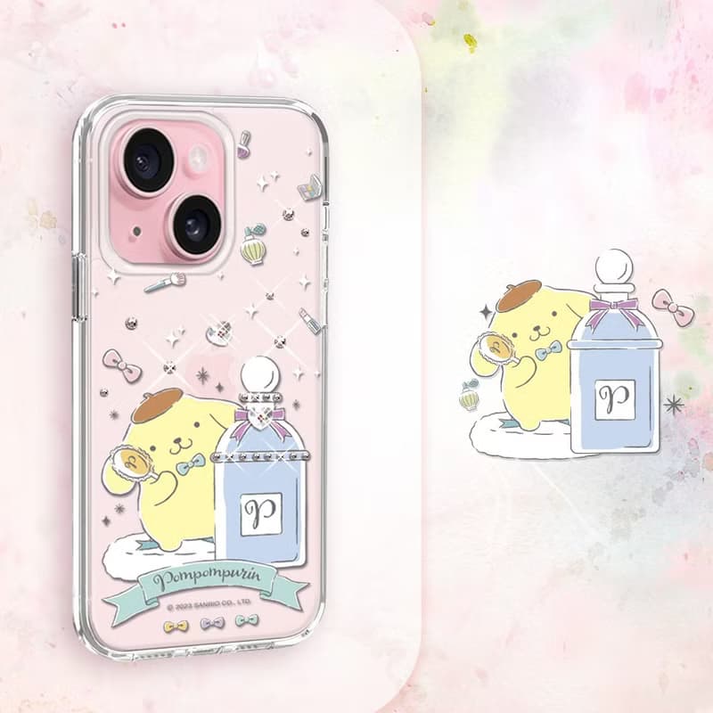 三麗鷗 iPhone 全系列 輕薄軍規防摔水晶彩鑽手機殼-香水布丁狗