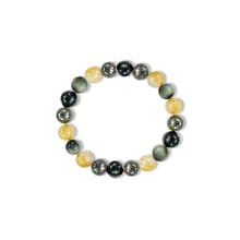 財運提升 鈦晶 赤鐵礦 鷹眼石 天然水晶手鍊