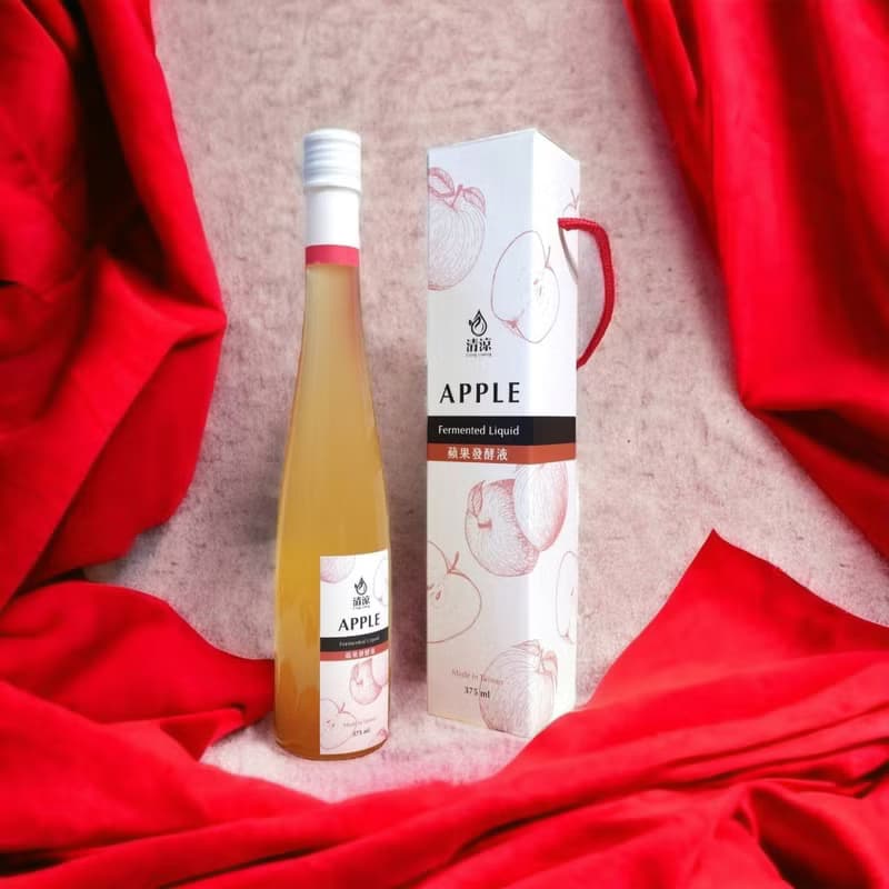 【調整體質】蘋果酵素(發酵液) 375 ml-富士蘋果 多酚精華