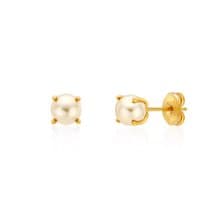 BB PEARL LIGHT GOLD EARRINGS