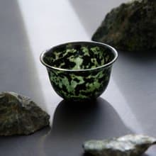 聖誕~轉運來【奇鈺家居】台灣墨玉茶杯夜光杯茶道