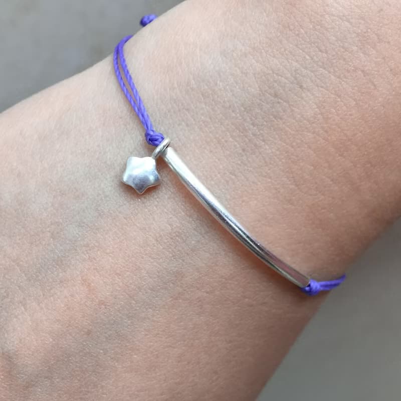 925純銀幸運星星手鍊 純銀手繩 愛情手繩 純銀手鍊 銀珠手鍊