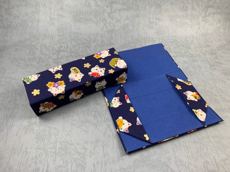 招財貓輕便摺疊眼鏡盒