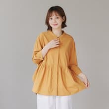 【Simply Yours】小裙擺天絲襯衫 橘F