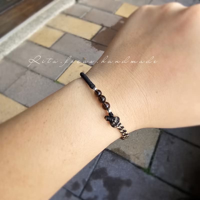 邊織 | 設計款 | 元素搭配 | 手鍊 | 腳鍊 | 嚴謹黑