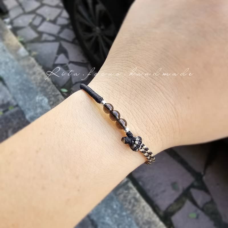 邊織 | 設計款 | 元素搭配 | 手鍊 | 腳鍊 | 嚴謹黑