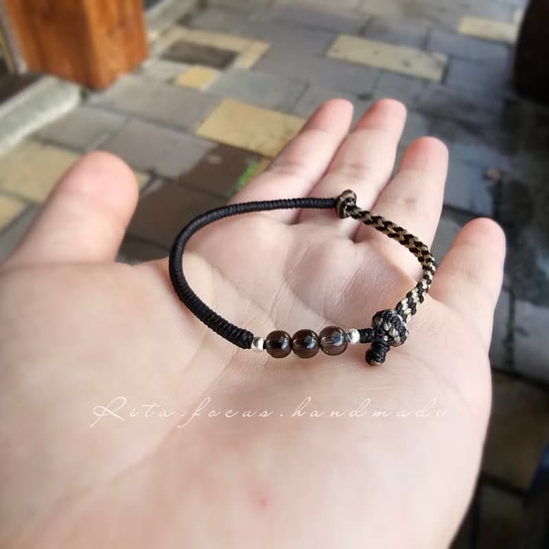 邊織 | 設計款 | 元素搭配 | 手鍊 | 腳鍊 | 嚴謹黑