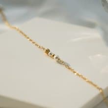 復古羅紋 925純銀鍍18k金 手工淡水珍珠手鍊