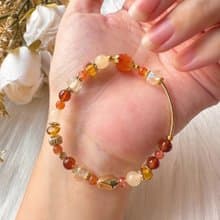 小太陽的平衡魔法 生命靈數2號幸運手鍊 阿魯沙 橙石榴 摩根石