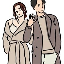 似顏繪 にがおえ 極簡人像畫 情侶篇