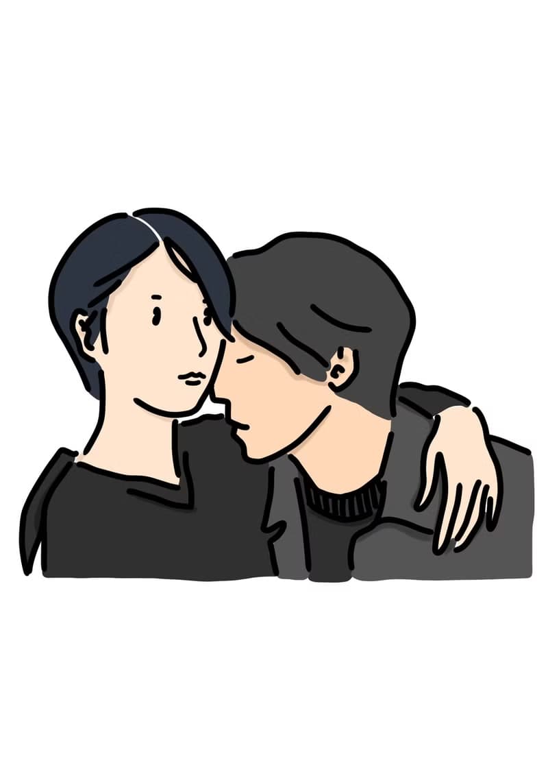 【數位】似顏繪 にがおえ 極簡人像畫 情侶篇