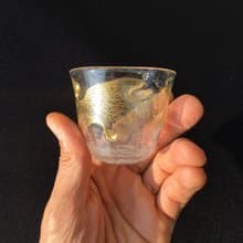 GoldenWave 酒盃 日本酒用 酒器 麻炭ガラス