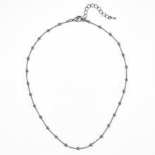 Mini ball chain necklace silver