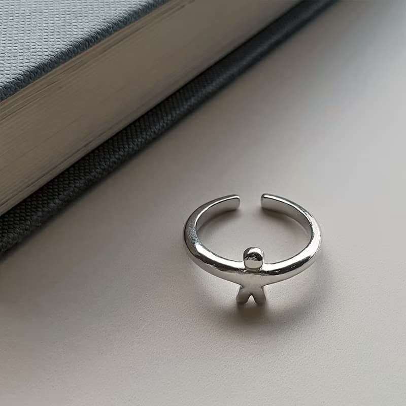 (925 Sterling Silver) Hug Ring