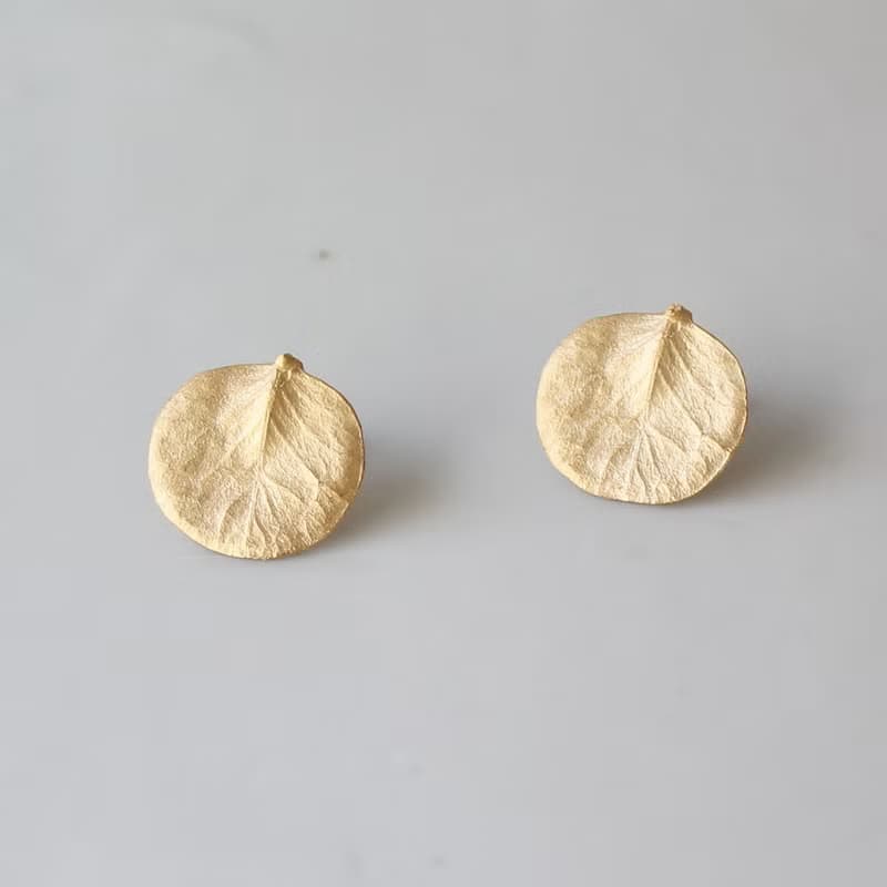 Eucalyptus stud earrings
