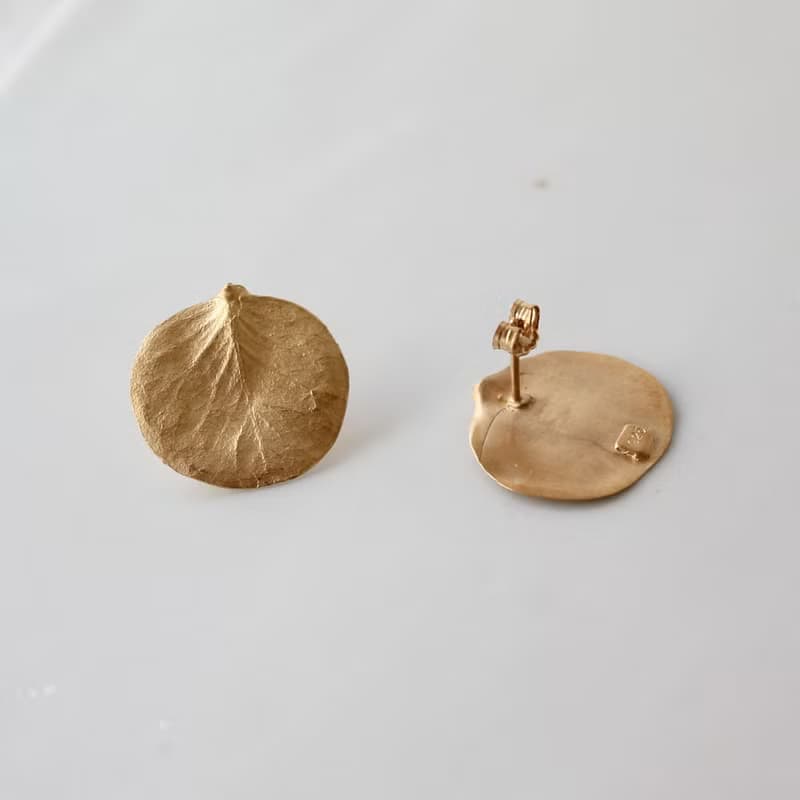 Eucalyptus stud earrings