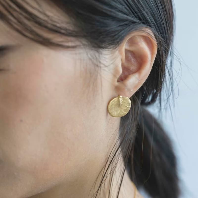 Eucalyptus stud earrings