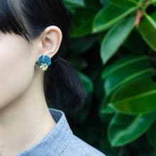 觀葉鉤織耳環 #3