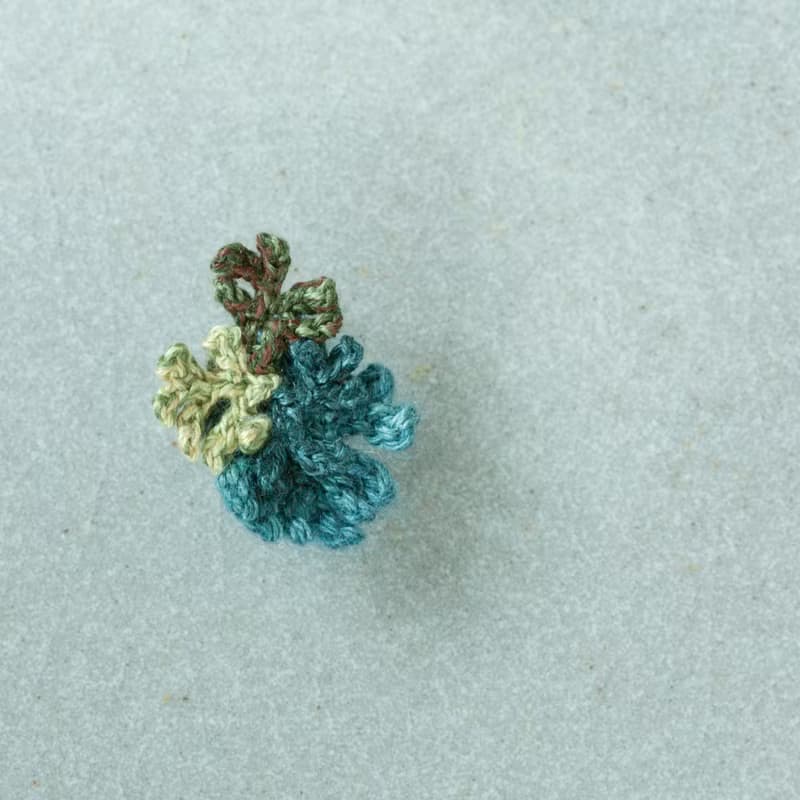 觀葉鉤織耳環 #3