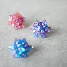 アジサイ Violet　ピアス・イヤリング