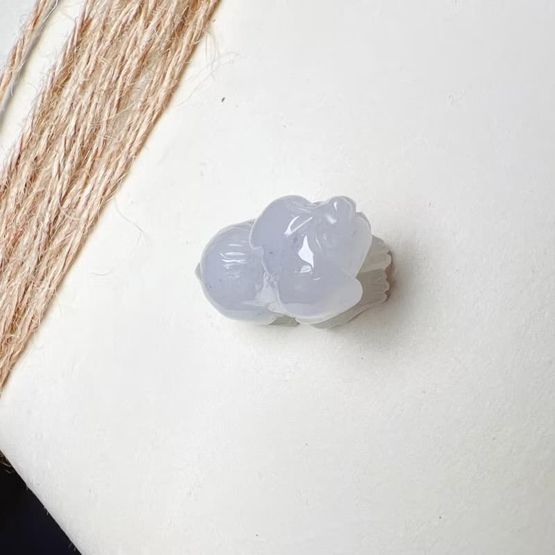 【旺財】冰種白翡翡翠狗狗 | 天然緬甸A貨翡翠 |  送禮
