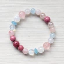 魅力少女系列招桃花心輪眉心輪頂輪提升水晶手鍊