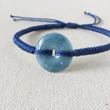 【金剛結】本命年【歲歲平安】翡翠韓國蠟線手鍊GA03招財、避邪