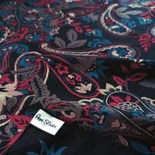 Per Spook Paris Vintage Silk Scarf Paisley 32 x 30 inches