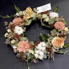 大地幻想曲 暖心乾燥花圈