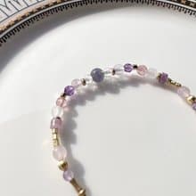 【羅馬競技場的戰神阿瑞斯】草莓晶 紫水晶 粉晶 堇青石 水晶手鍊