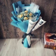 金沙花束 乾燥花/畢業謝師花束/求婚告白/母親節/情人節/生日禮物