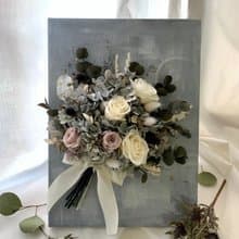 永生玫瑰壁掛花束  油畫版灰階色  新居落成 交換禮物