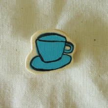 Coffee Dripper Handmade Wooden Pin